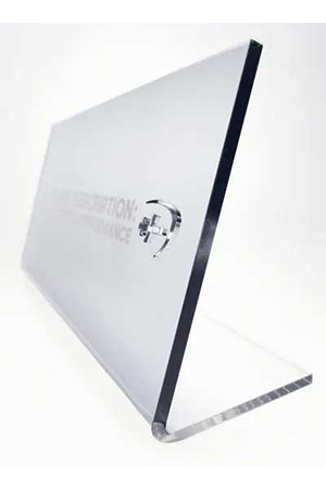 Awards and trophies Acryl-Aufsteller - geborgen-Lochlaserung -bedruckt - Adidas