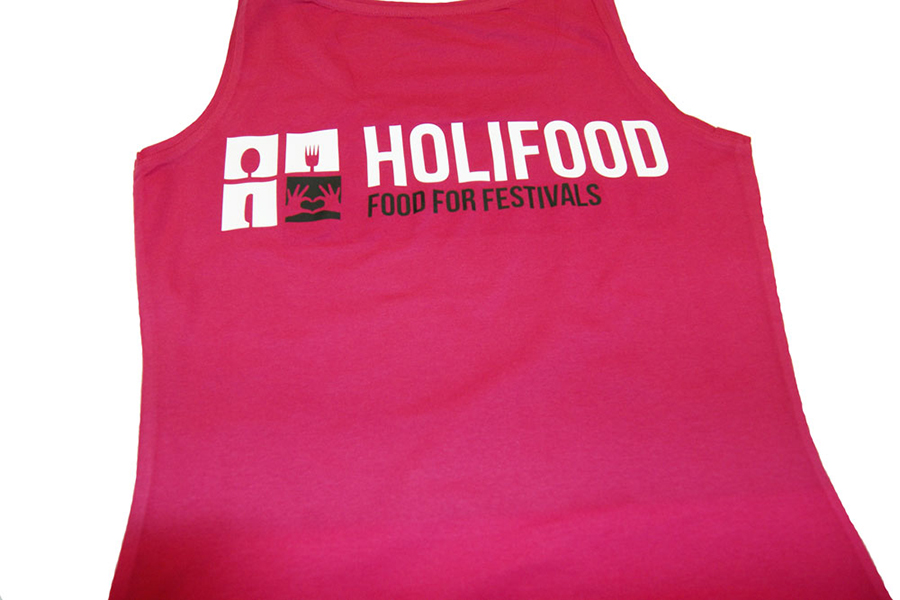 Shirt mit Flexdruck in zwei Farben