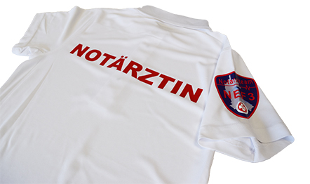 Notarzt-Bekleidung mit Aufdruck