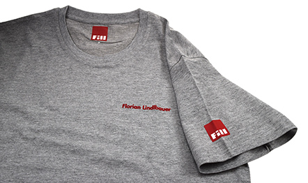 T-Shirt mit Flockdruck als Mitarbeiterausstattung