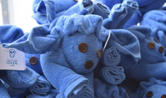 ebets Tag der IDEEN 2021 Das blaue Schaf Maskottchen